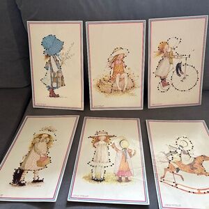Vintage 1976 American Greetings Corp HOLLY HOBBY Sewing Cards Toy